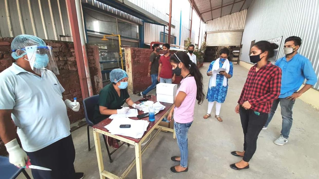 22 people including nine forest workers were found positive