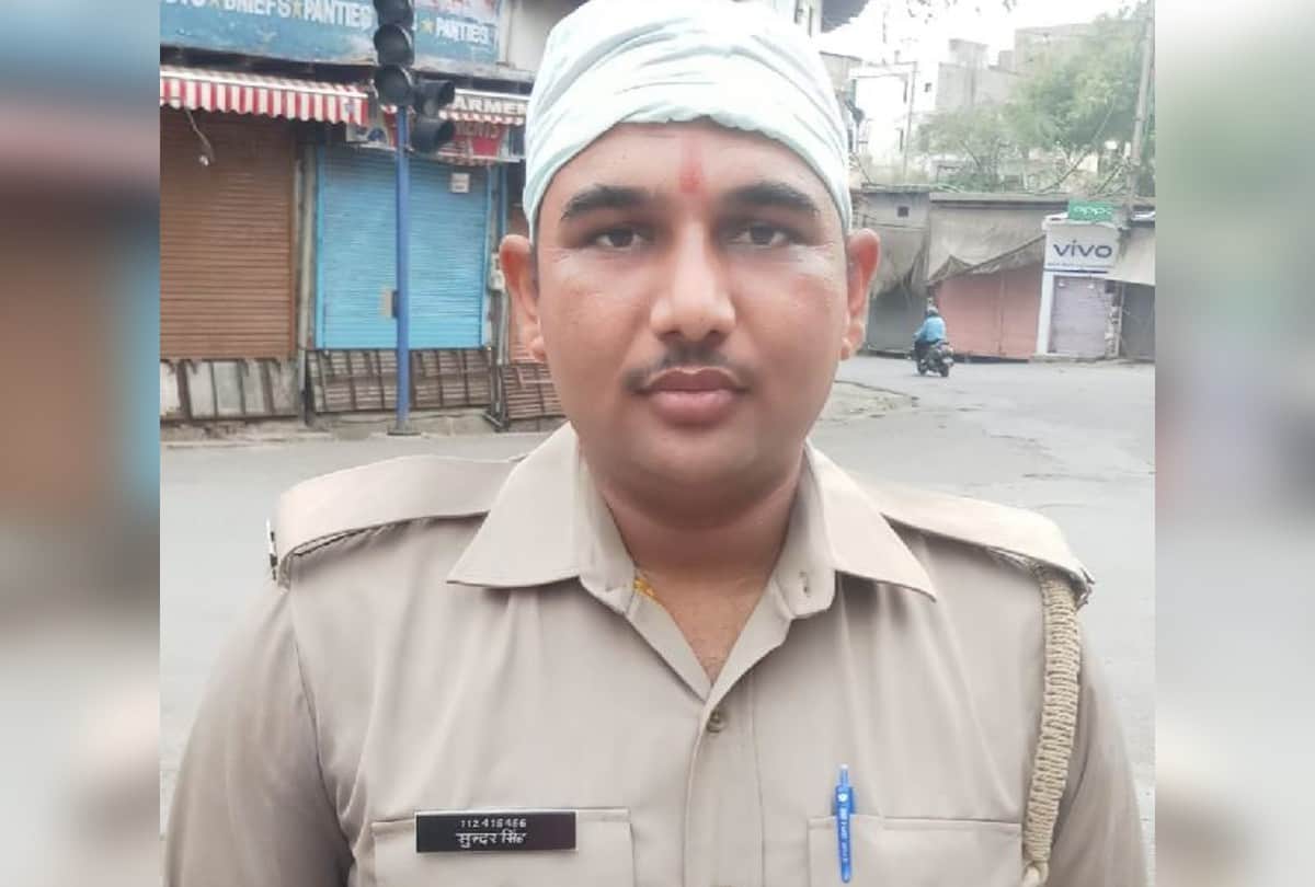 blood donor group of policemen for save life