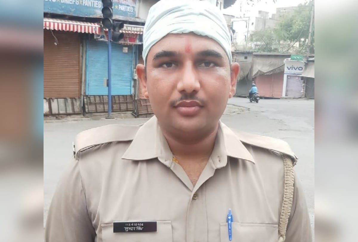 blood donor group of policemen for save life