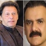 Asim Bajwa and Imran Khan