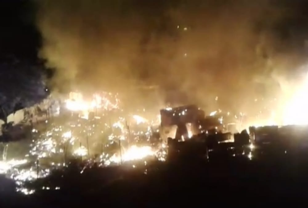 people are searching useful things after control on fire in lucknow