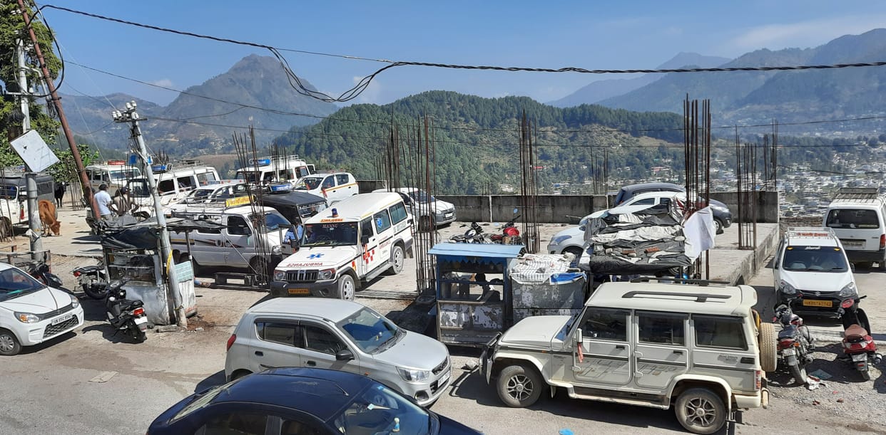 Operation of multi-storey parking started near the district hospital