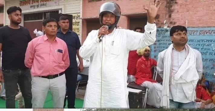 rajkumar saini, lecture, helmet