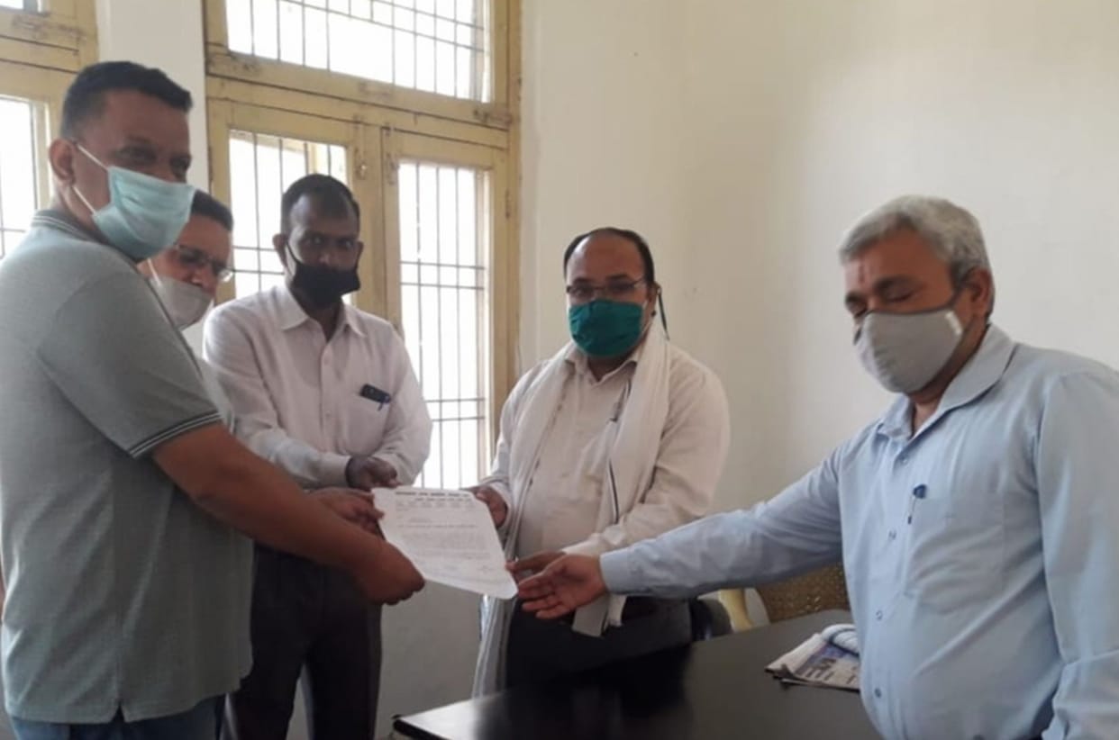 Teachers submitted memorandum to MLA for pending promotion