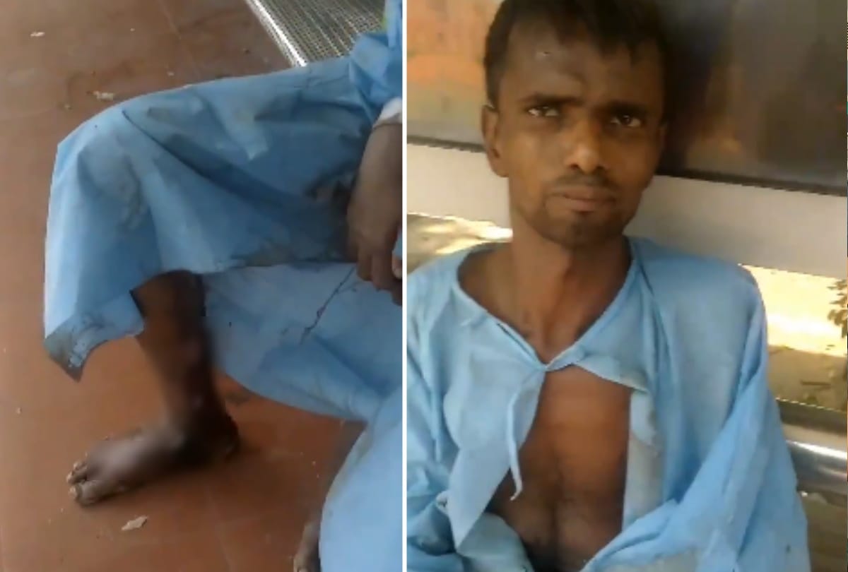 Delhi ram manohar lohia hospital send back patient whose legs had worms hands were badly injured now NGO getting him treated