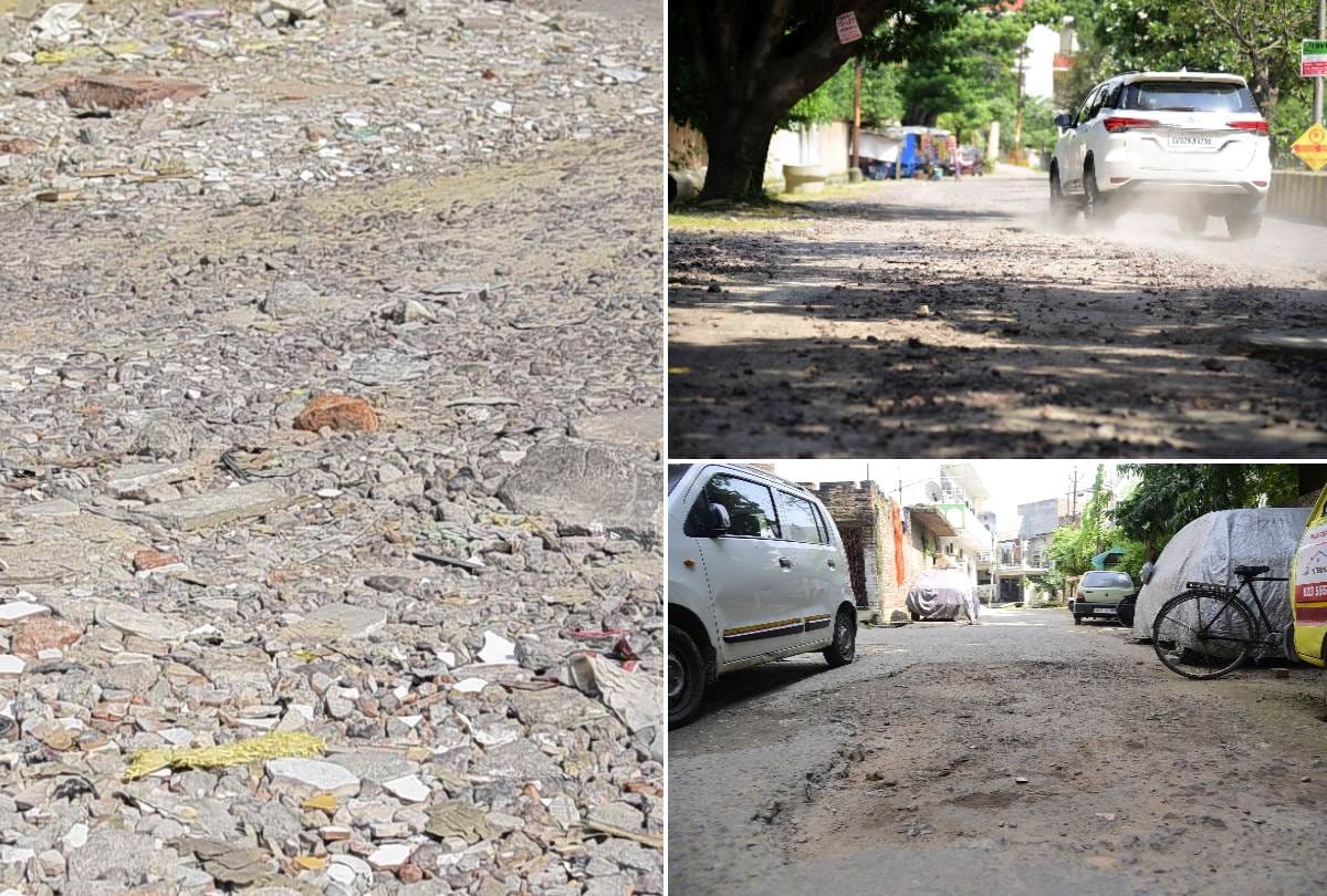 condition of roads in VIP areas in lucknow
