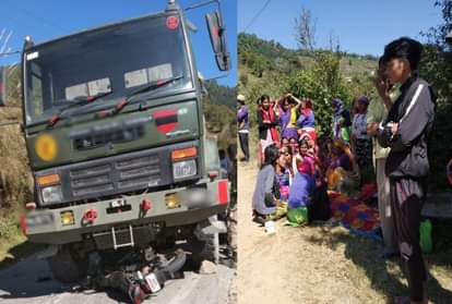 Uttarakhand Accident News: Army Vehicle and Bike Accident on Pithoragarh Highway, 19 Year old Boy Died, Photos