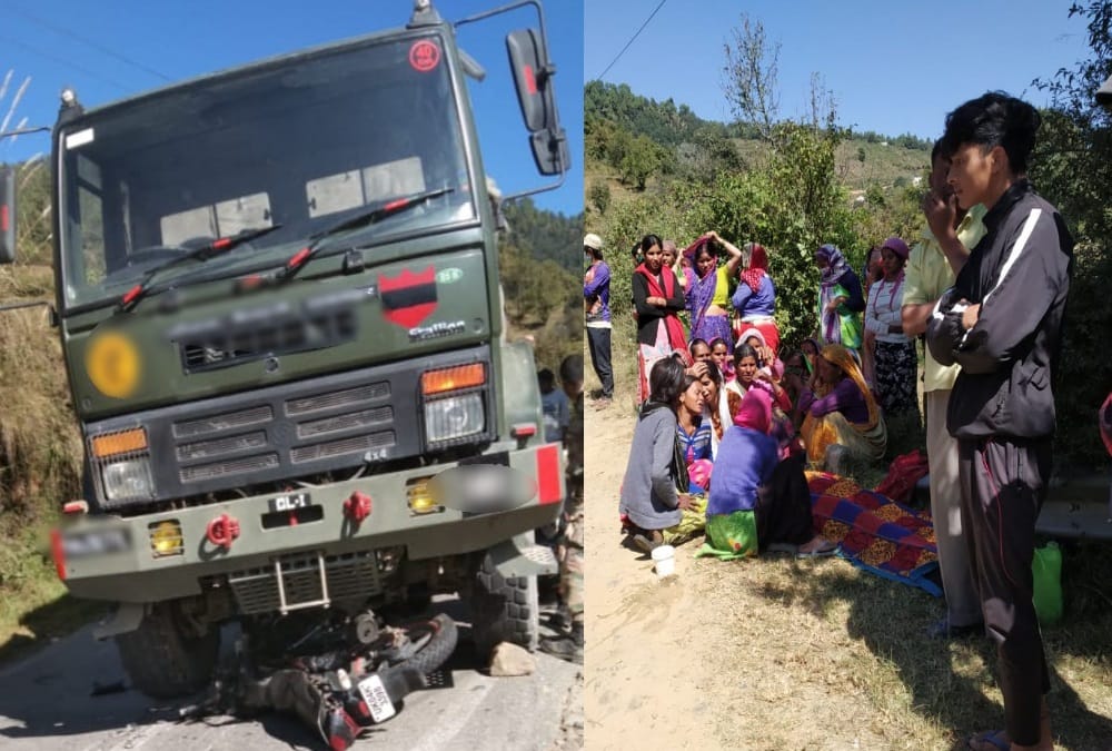 Uttarakhand Accident News: Army Vehicle and Bike Accident on Pithoragarh Highway, 19 Year old Boy Died, Photos