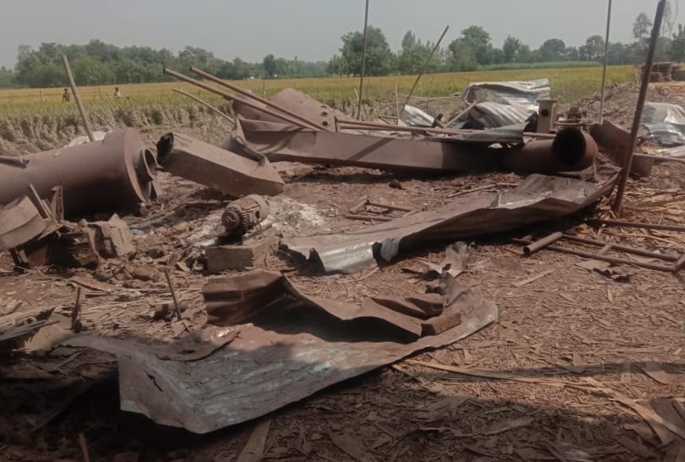 One died after a blast in a boiler in Balrampur