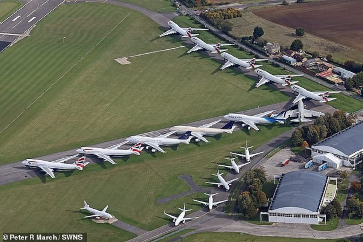 End Of British Runway: 16 aircraft including BA 747 are forced to stay in airspace due to Kovid-19