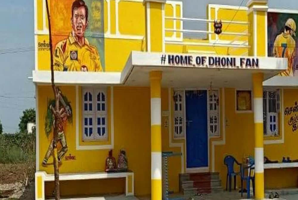 IPL 2020: CSK fan who painted his house yellow and named it Home of Dhoni fan 
