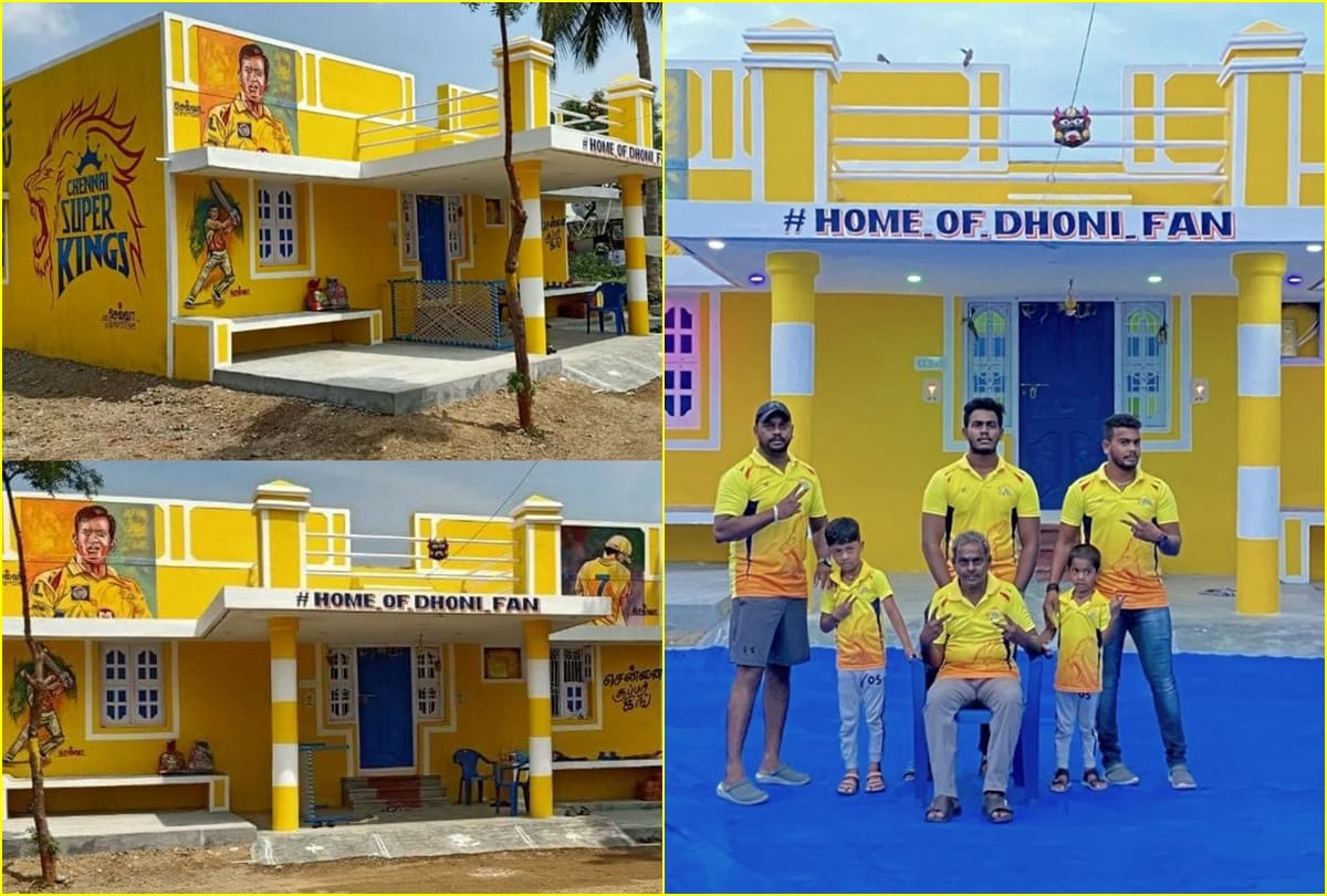 IPL 2020: CSK fan who painted his house yellow and named it Home of Dhoni fan 