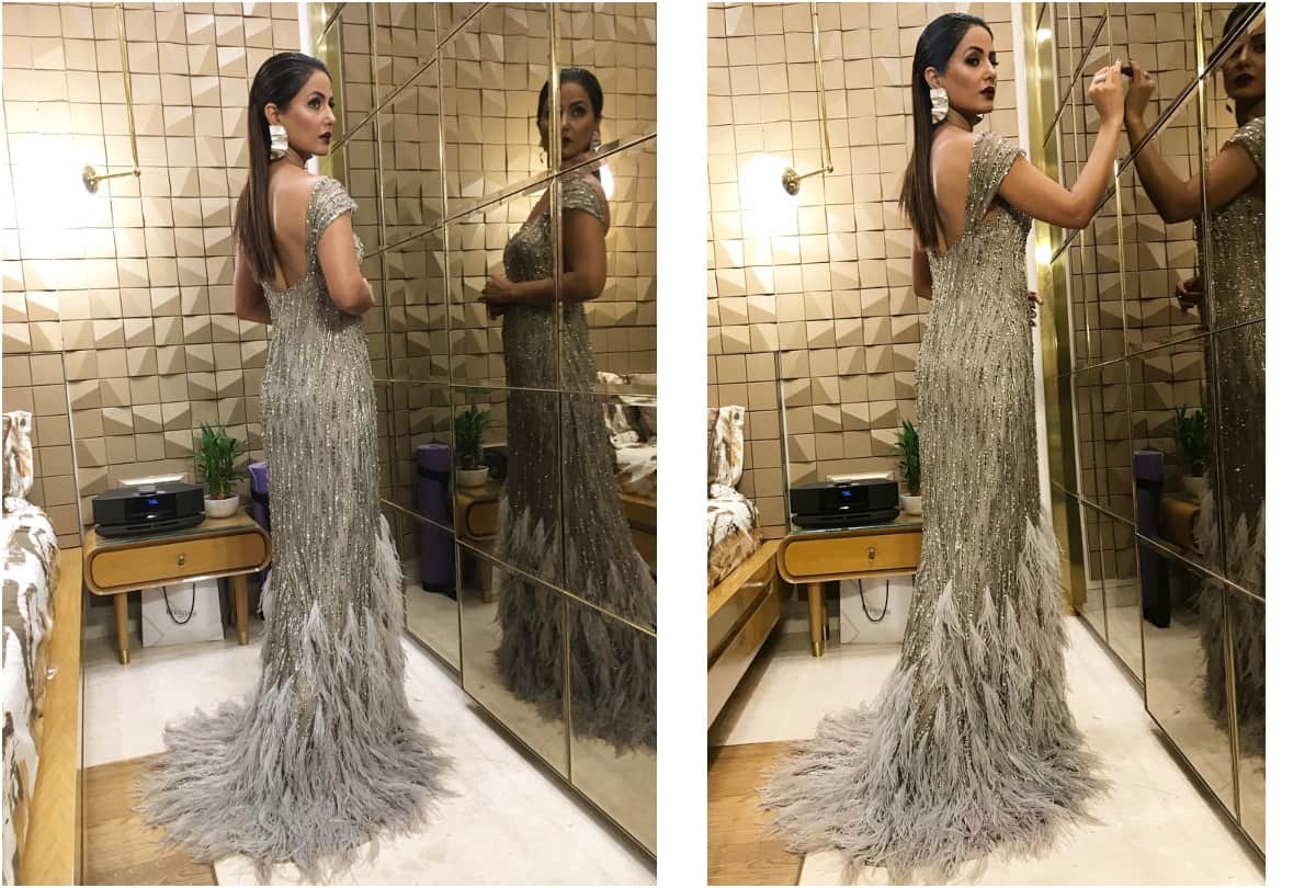 bigg boss 14 senior contestant hina khan trolled for makeup in gold award