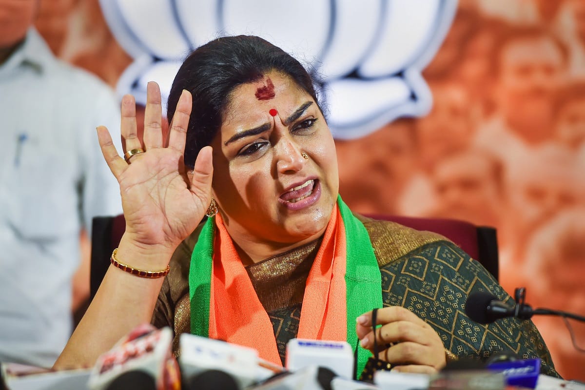 Police complaint against BJP leader Khushbu Sundar on her remarks on handicapped
