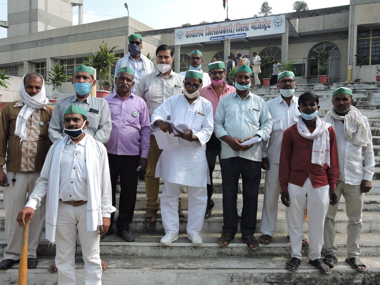 bhakiu protested in siddharthnagar