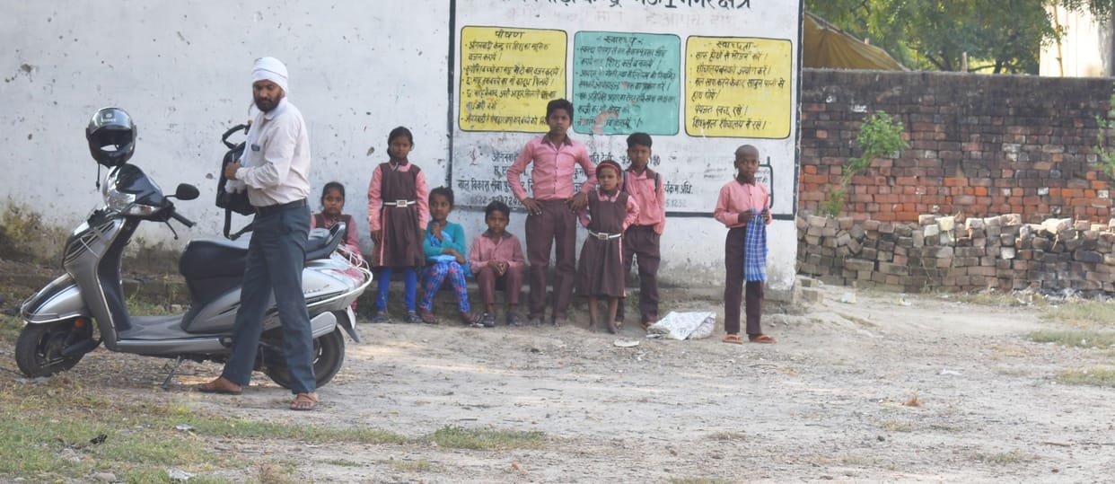 Children reach school despite ban