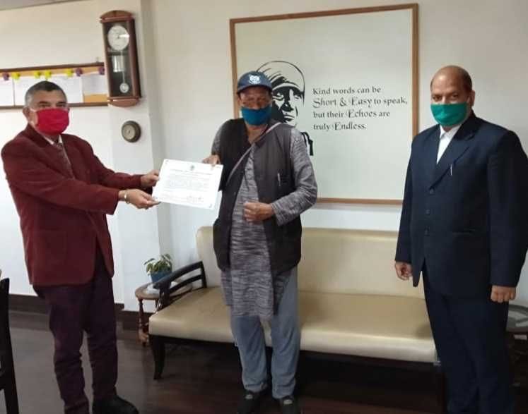 PLV Joshi honored for excellent work
