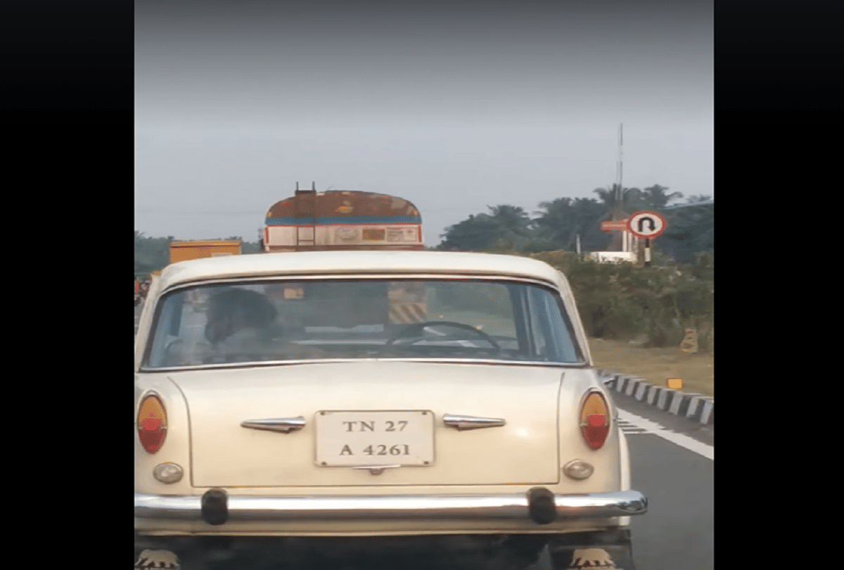 driverless premier padmini car running in chennai video goes viral