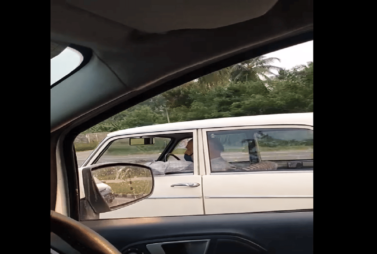 driverless premier padmini car running in chennai video goes viral