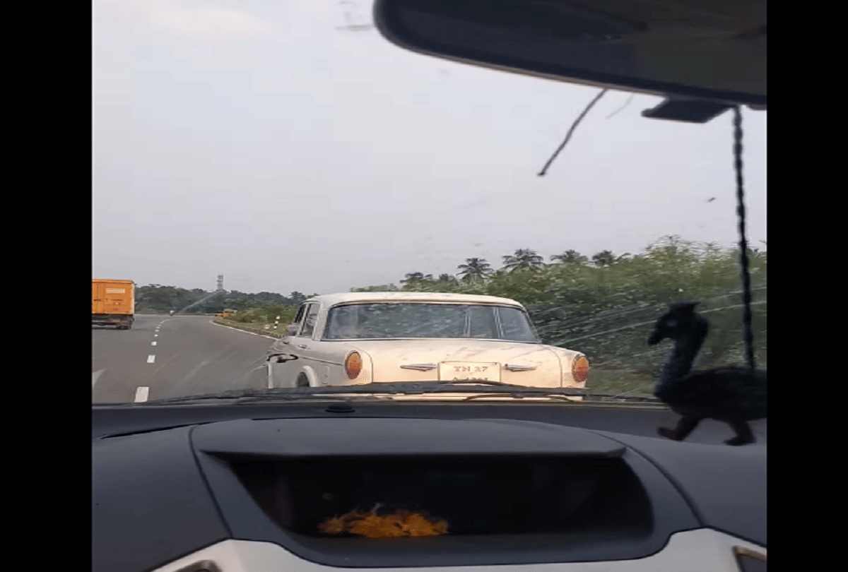 driverless premier padmini car running in chennai video goes viral