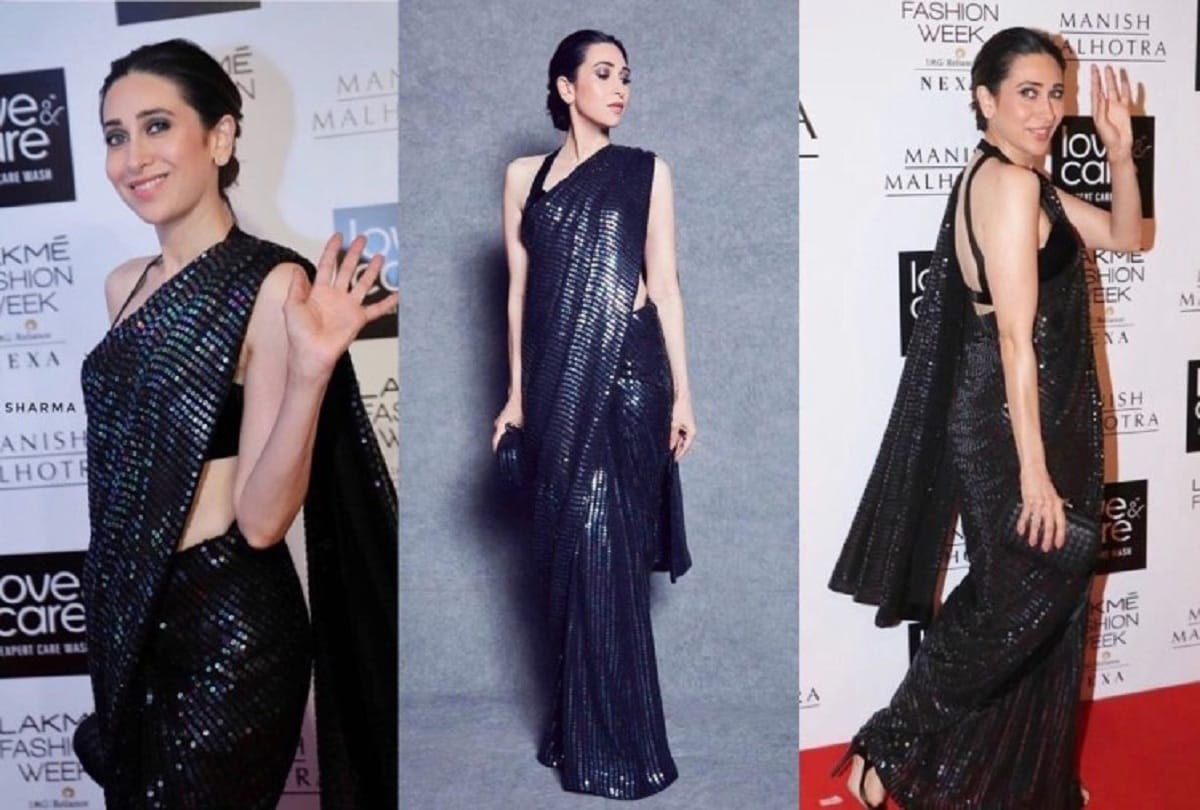 kiara advani deepika padukone to madhuri dixit bollywood actress gorgeous stylish look in black saree