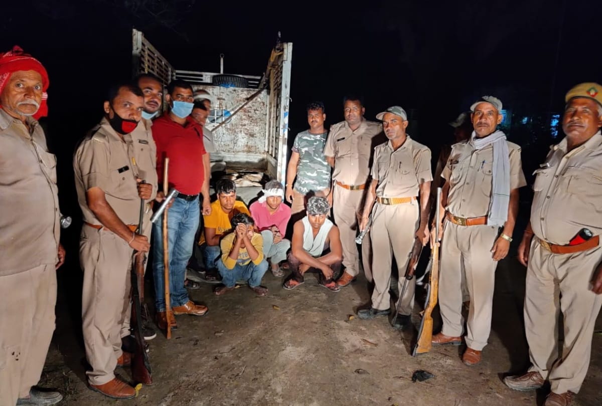Four accused of hunting wild jackals arrested in maharajganj