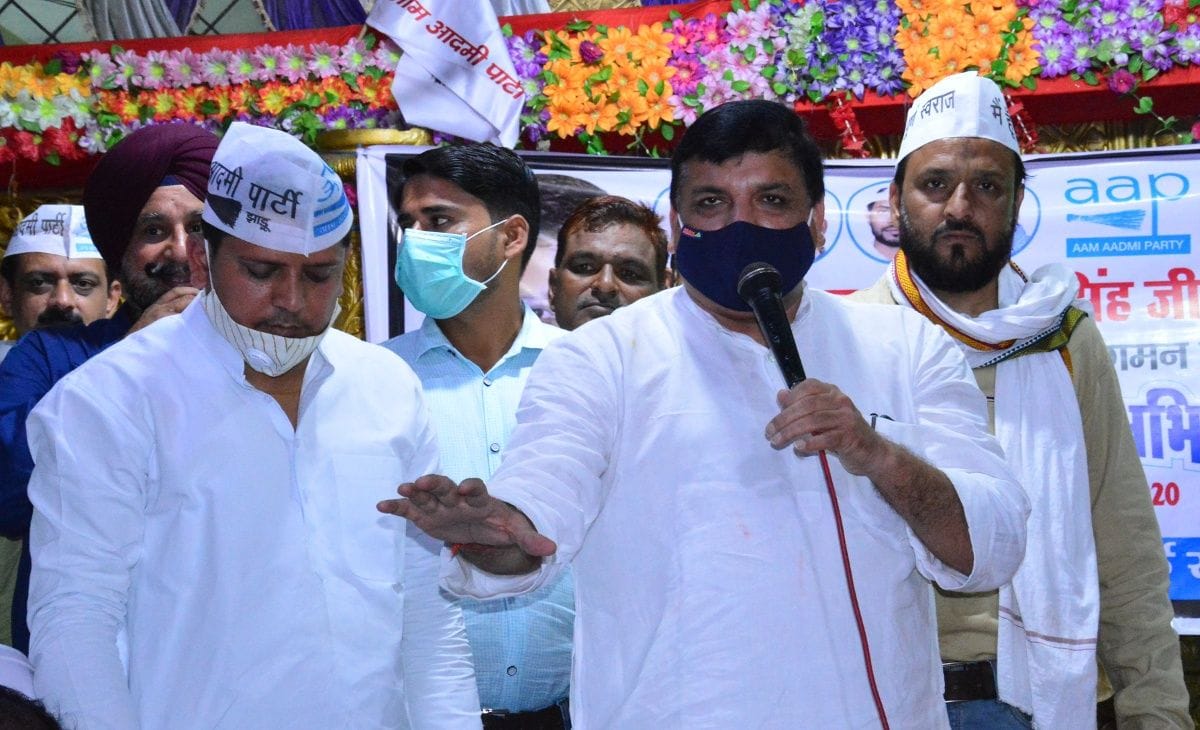Aam Aadmi Party UP in-charge and MP Sanjay Singh
