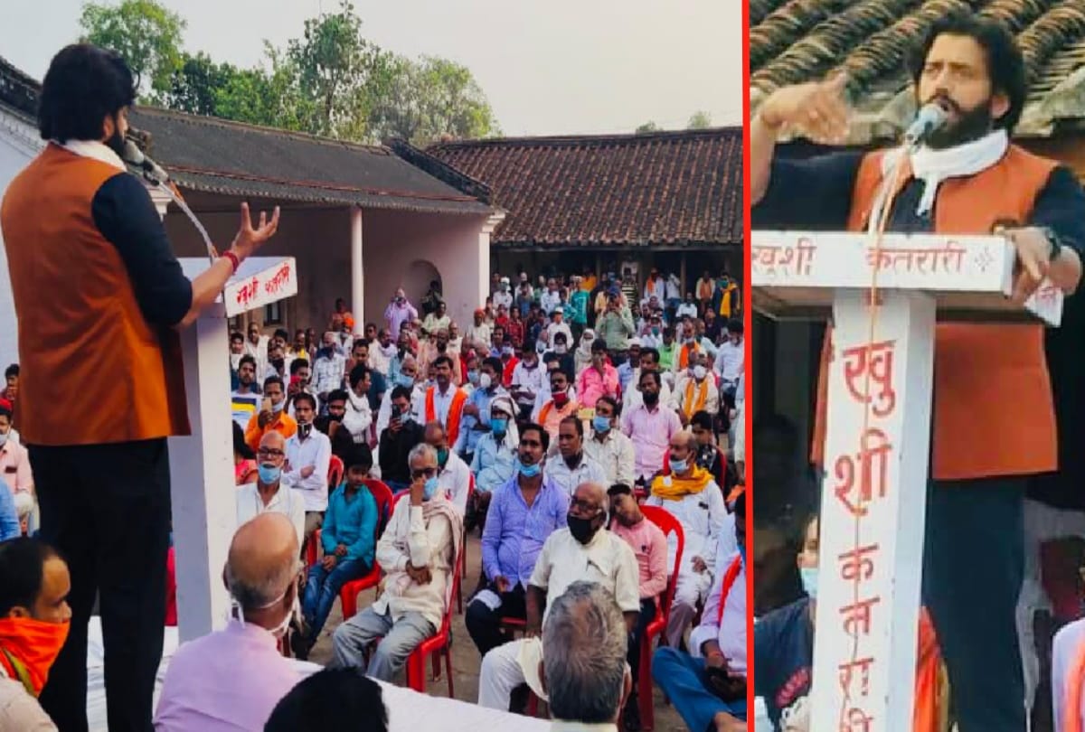 BJP MP Ravi Kishan said agriculture law is beneficial for farmers during Peasant conference in gorakhpur