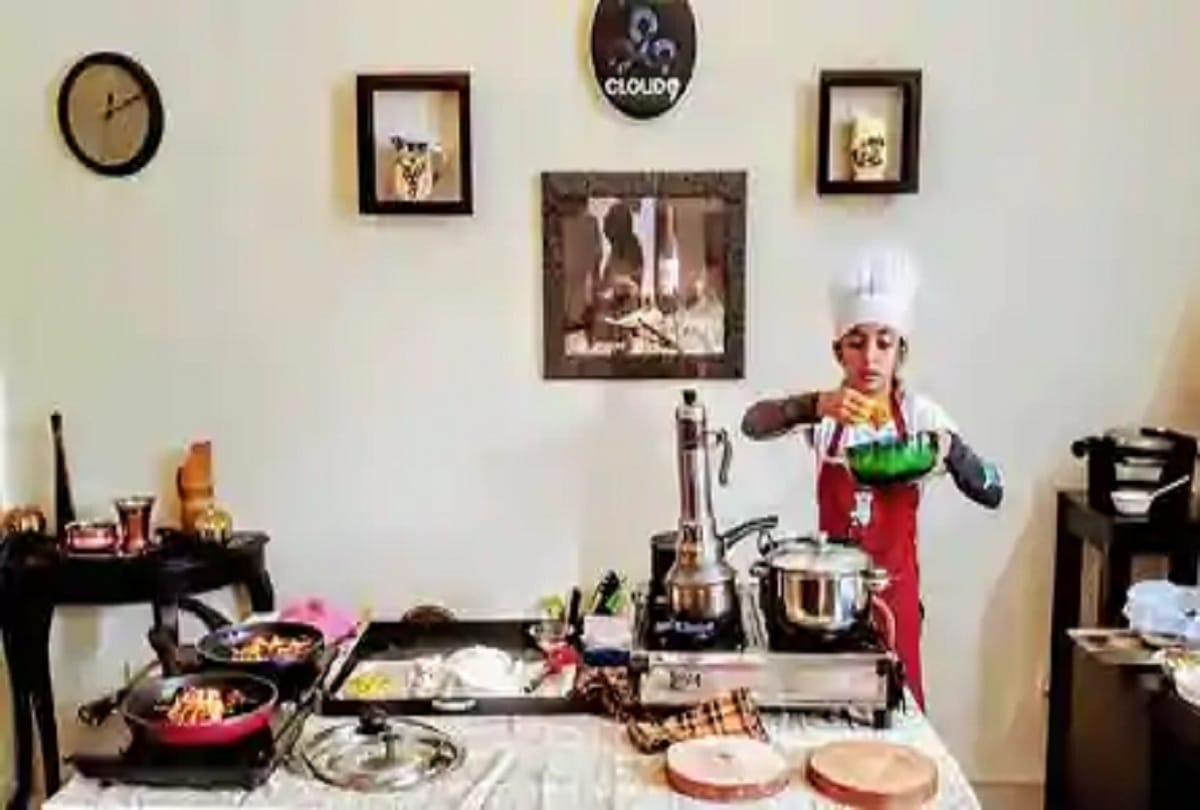 saanvi m prajit make record with cooking 33 dishes in an one hour