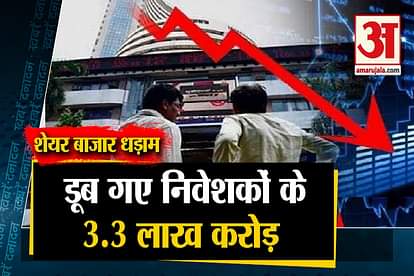 biggest fall in stock market, sensex cracks 1066 pts