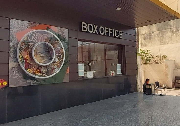 Multiplex, cinema hall ready, audience waiting