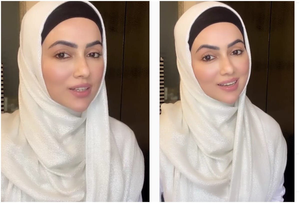 Sana Khan gives befitting reply to a user who mocked her for wearing 'Hijab'