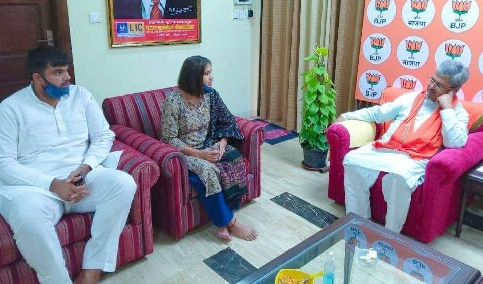 Babita Faugat meets Rajya Sabha MP Dushyant Gautam