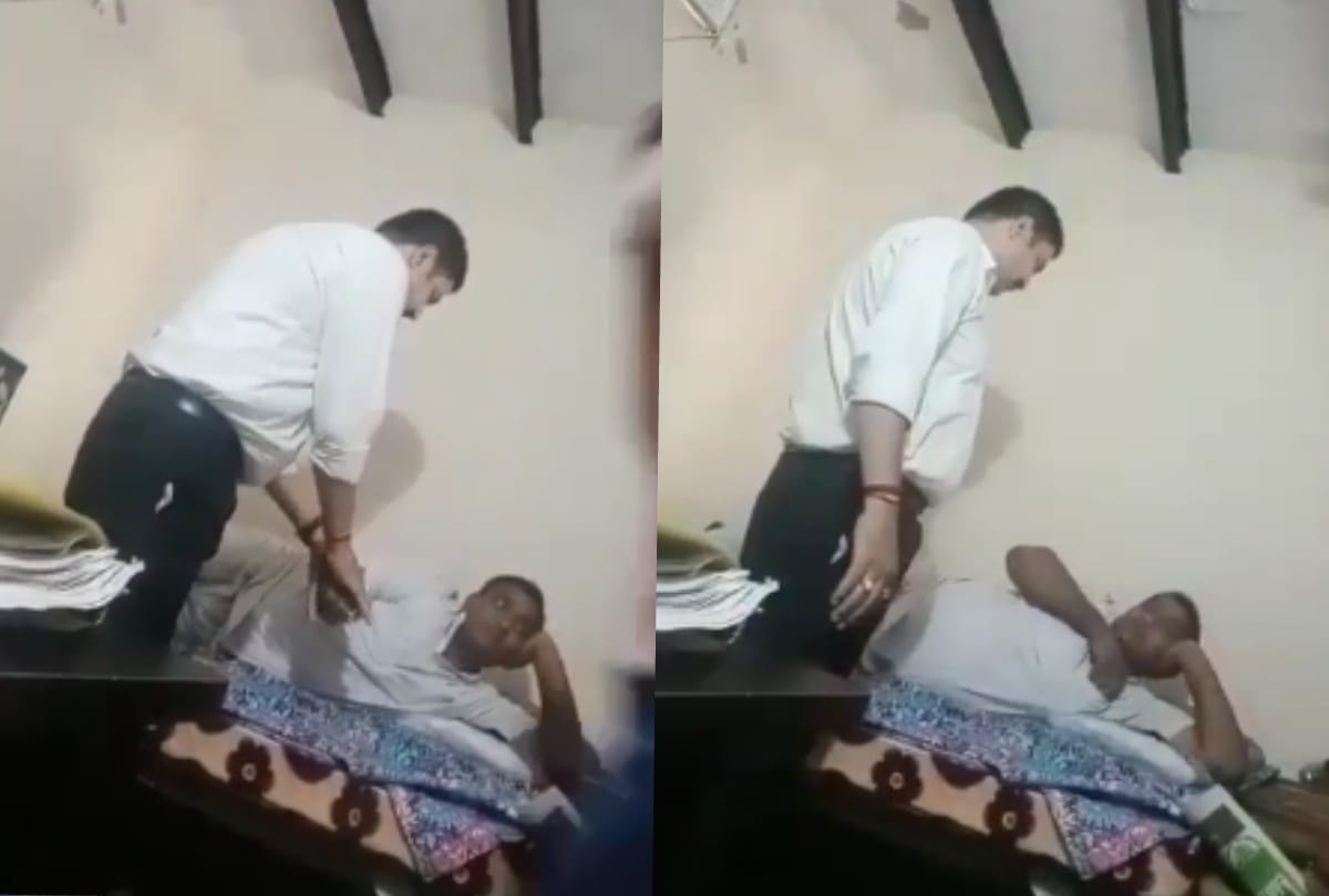 Ghaziabad sahibabad nehru garden chowki incharge suspended after his bribe taking video goes viral see photos