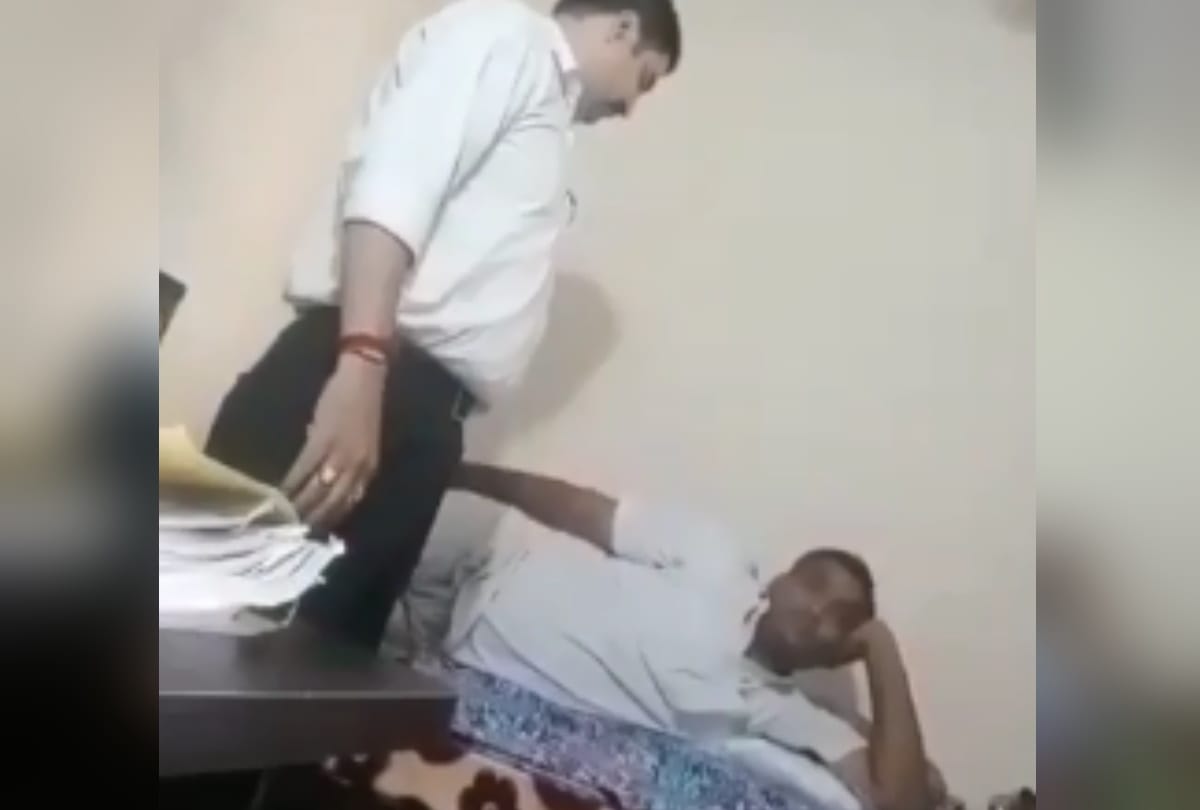 Ghaziabad sahibabad nehru garden chowki incharge suspended after his bribe taking video goes viral see photos