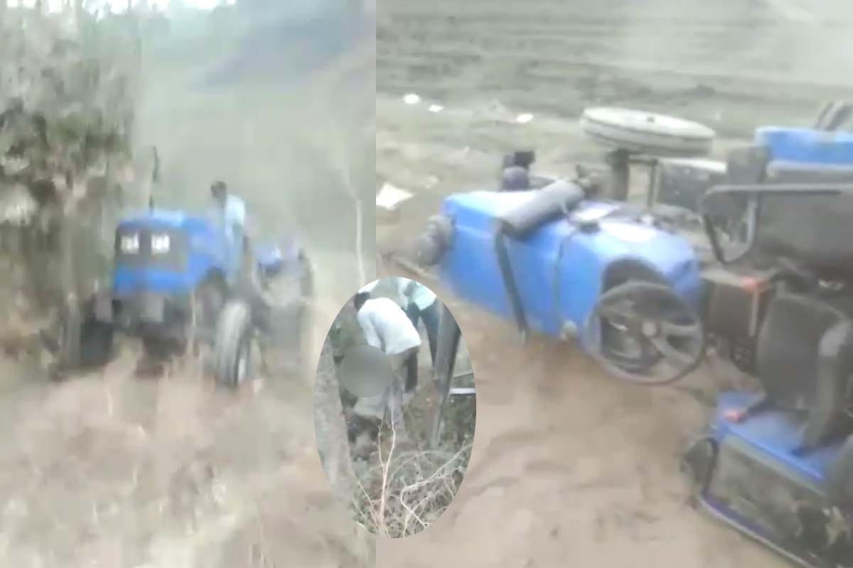 man stipulate for mounting tractor on mud mound in shamli, died due to tractor overturning