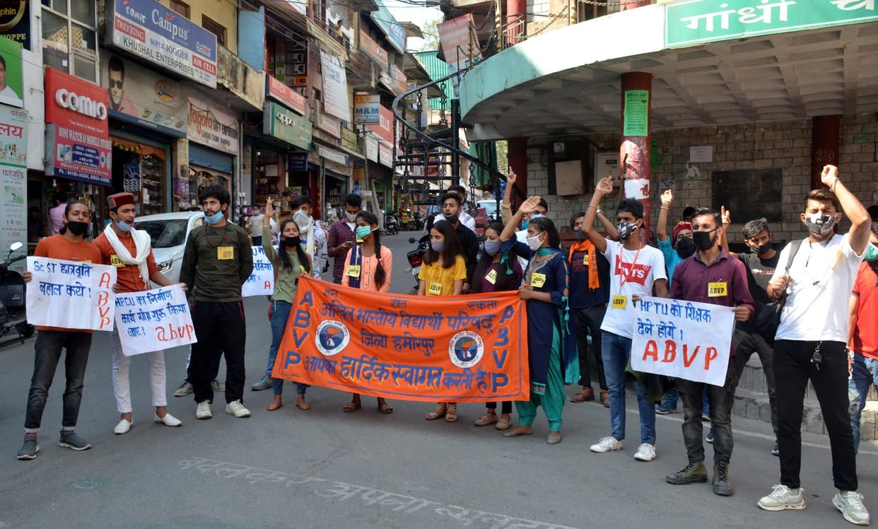 abvp aggitation againest his own government