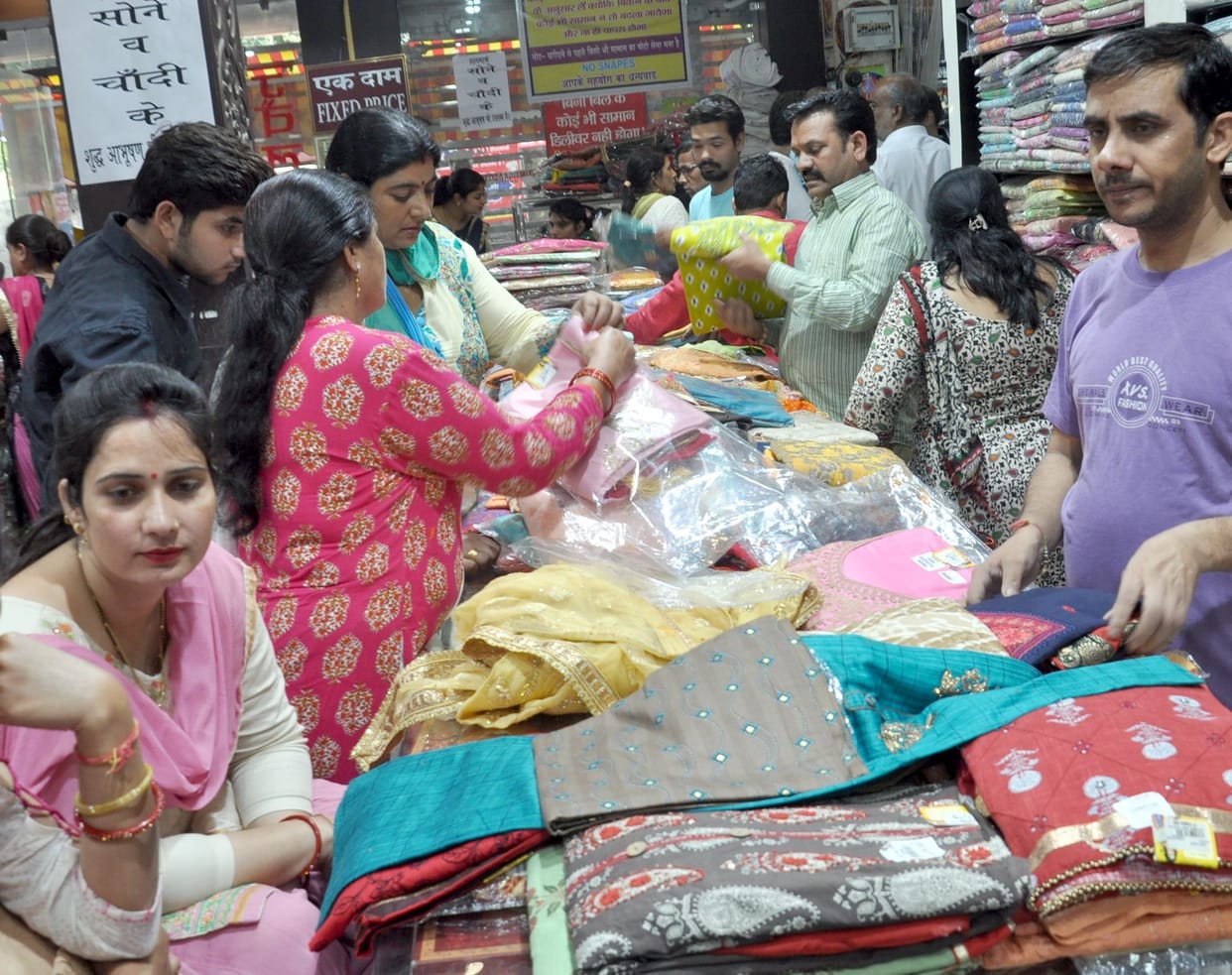 The markets rose brightly, business was going on quite well