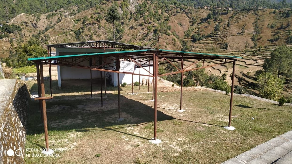 Sri Krishna Leela Manch got new tin shed in Kharahi