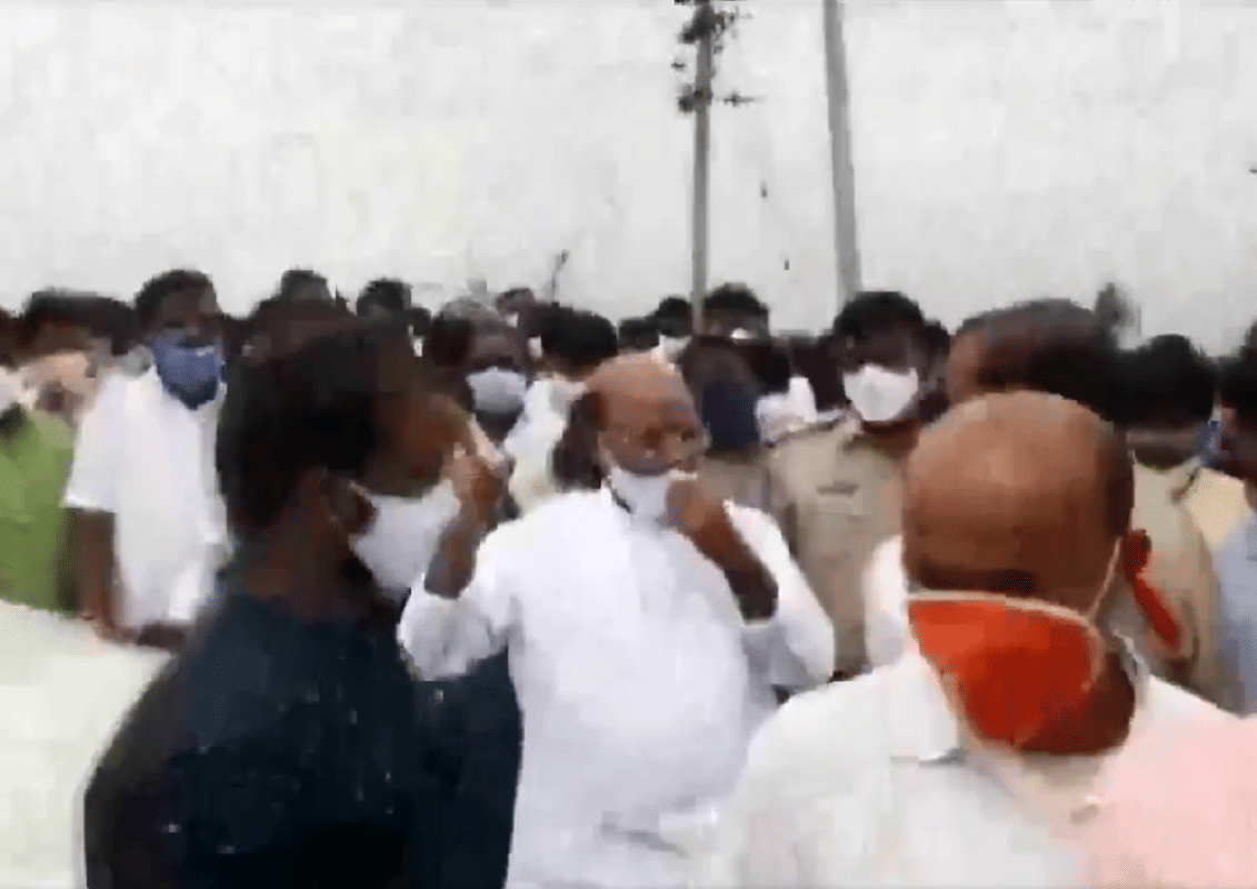 Hyderabad Flood News: Ibrahimpatnam MLA Manchireddy Kishan Reddy visit flood-affected Medipally area in Telangana, Locals hurled slippers
