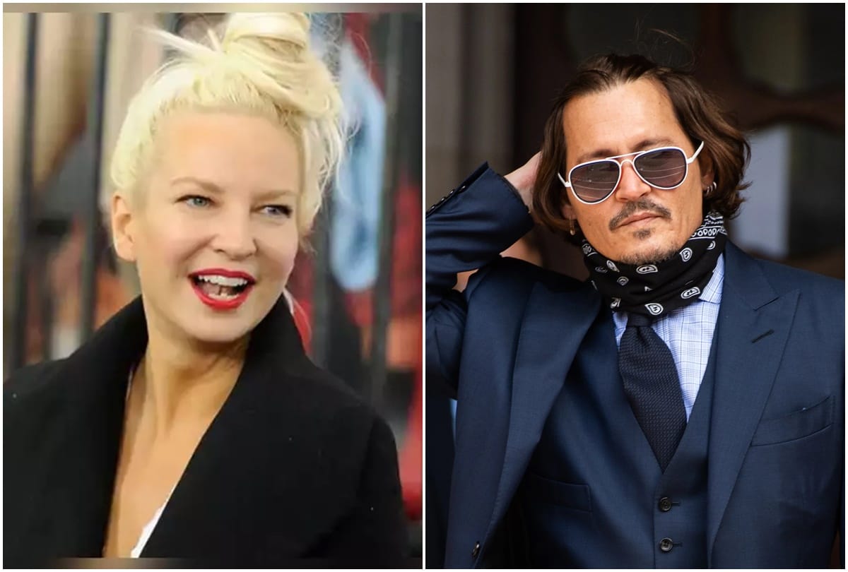 Sia Come To public support for Actor Johnny Depp in Amber Heard trial Case