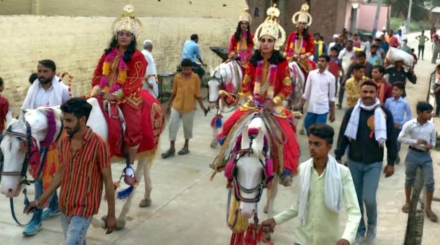 Shri Ram's birth in Garhi-Abdula and Barat came out in Kaidi