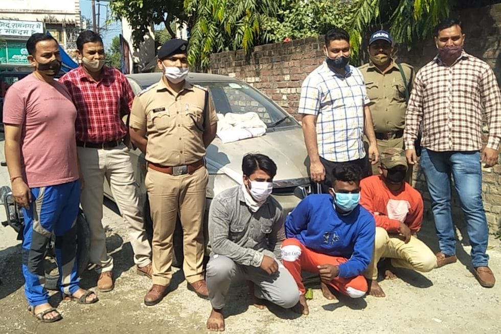 Meat smuggling from Honda City car, three arrested