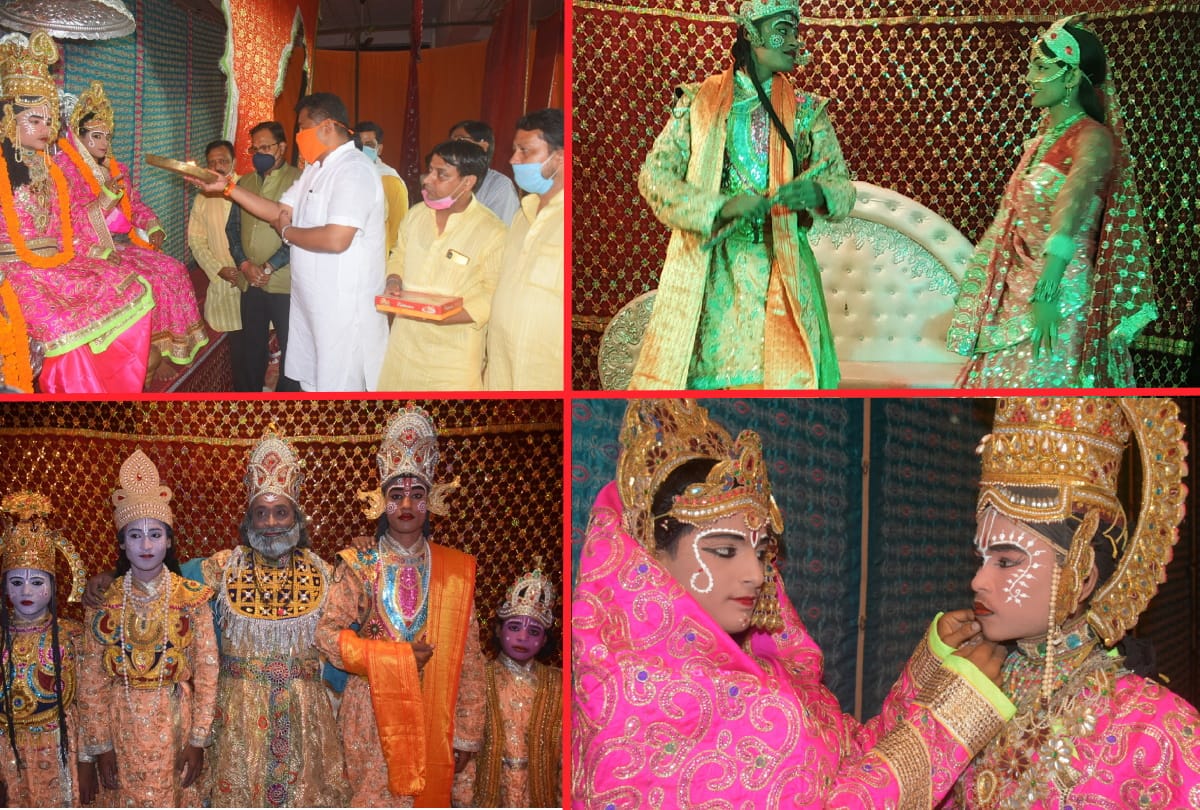 Ramlila celebration started in Mansarovar Maidan by Shri Ramlila Committee Arya Nagar gorakhpur