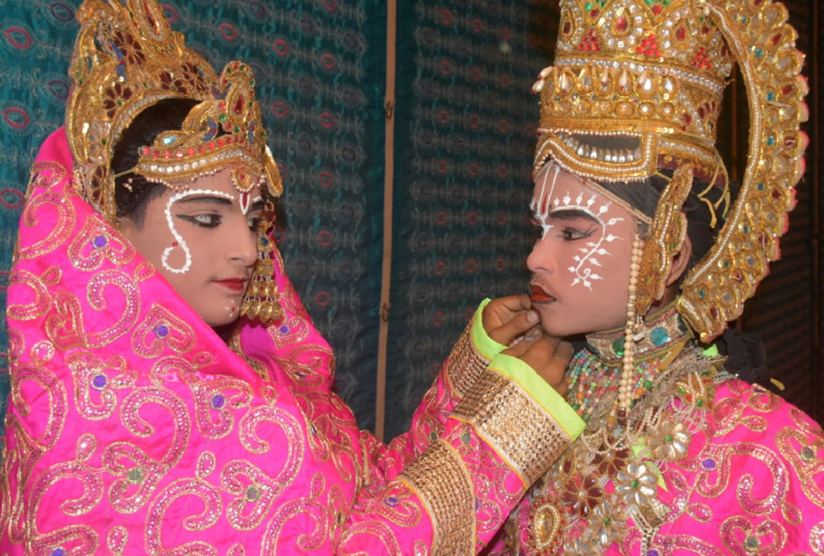 Ramlila celebration started in Mansarovar Maidan by Shri Ramlila Committee Arya Nagar gorakhpur