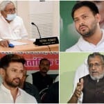 बिहार चुनाव 2020: नीतीश कुमार-तेजस्वी यादव-चिराग पासवान-सुशील कुमार मोदी (फाइल फोटो)