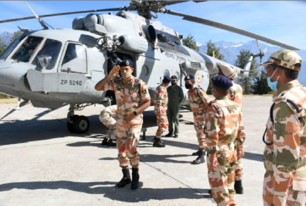 India China border Latest News: ITBP DG Inspection on Milam and dung area Border Post Today