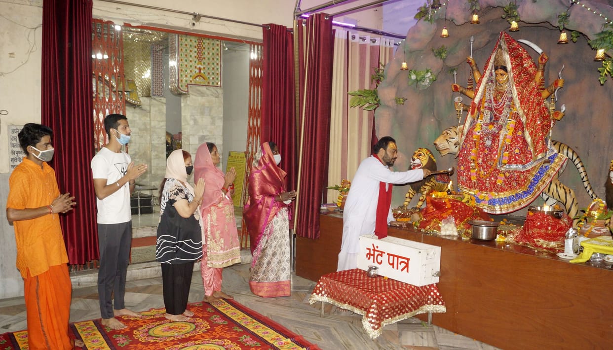 Navratri : Devotees attended the court of Mother Power
