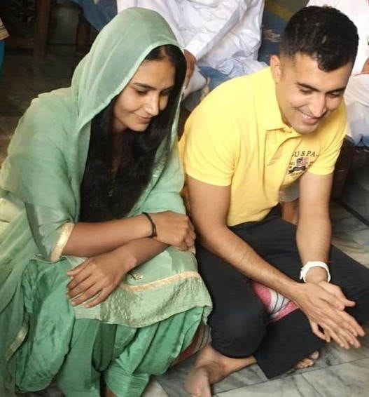 CISF Inspector Sunil Khyalia engaged to Olympian Poonam Malik
