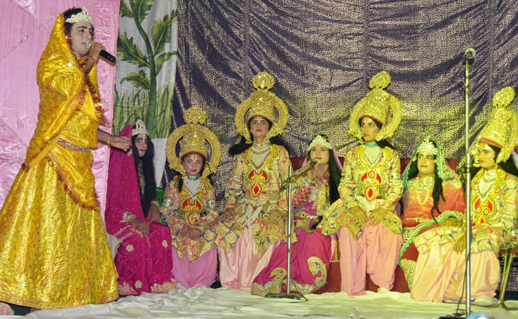 Ramlila started with Shriram's birthday